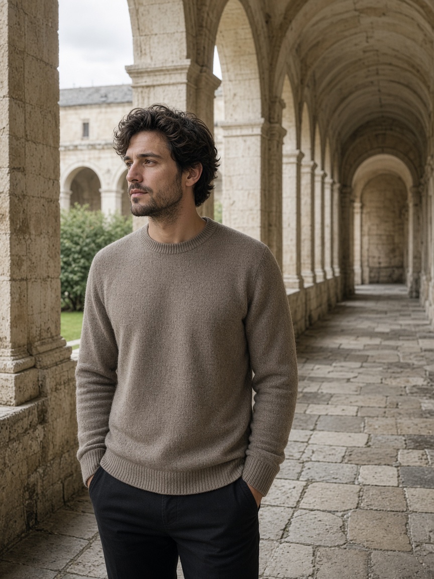 Taupe knit