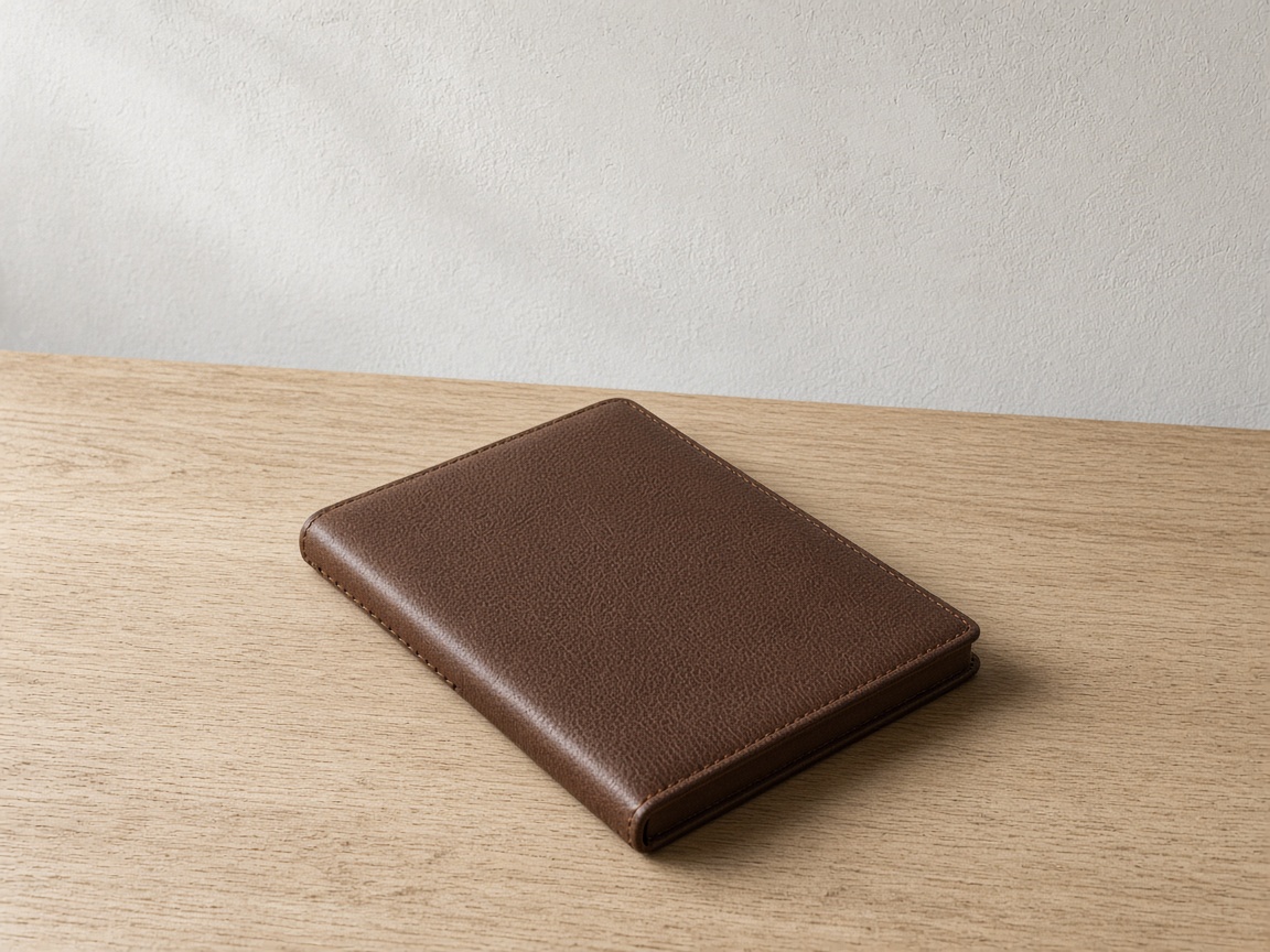 Leather on oak